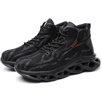 Chaussures de travail pour hommes à embout en acier, anti-écrasement et anti-perforation, chaussures de protection de sécurité, chaussures de travail 46