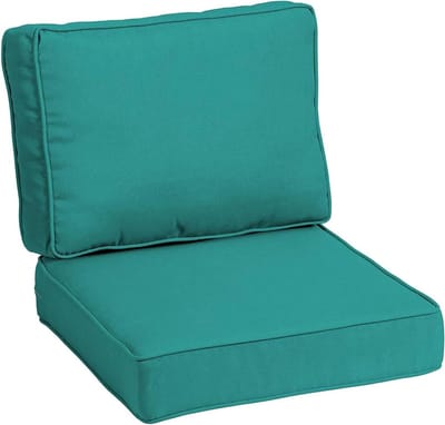Zitkussen Set - Buitenstoel Kussens - Buiten Ontspannen - Waterdicht & UV-bestendig - 55 x 55 cm - Zeeblauw