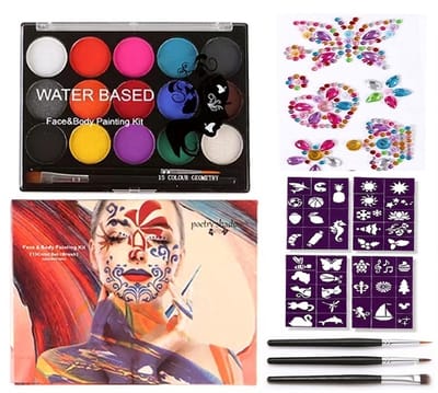 Schminkset Kinderen - Grime schmink op waterbasis - veiligheidscertificering- Schminkset - Make up Kinderen - Face paint - Kinderschmink voor mooi grimas
