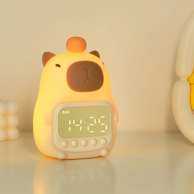 Dailygoods - Digitale Kinderwekker Nachtlampje Dimbaar en Oplaadbaar