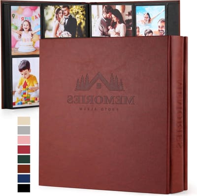 Fotoalbum 10 x 15 cm voor 600 foto's, luxe insteekalbum van kunstleer, ideaal voor bruiloften, baby's en familiefoto's, klassiek herinneringsboek voor eenvoudige opslag