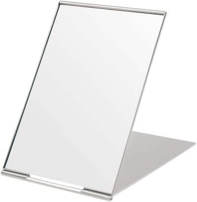Super HD Make-up Spiegel 15 x 10 cm, Vouwbare Tafelstandaard, Draagbare Reis Spiegel, Ultra Dun en Duurzaam, Ideaal voor Thuis en Op Reis