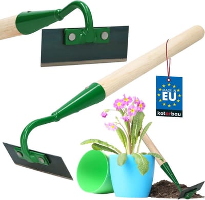 Onkruidsteker met houten steel voor effectief tuinieren
