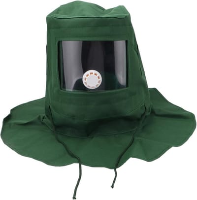 Dustproof Balaclava voor Sandblasting en Schilderen - Transparante Acryl Bescherming - 1 Stuk