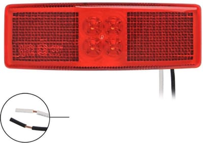 ProPlus Markeringslamp - Contourverlichting - LED - Waterdicht - 110 x 40 mm - Rood - 12V & 24V