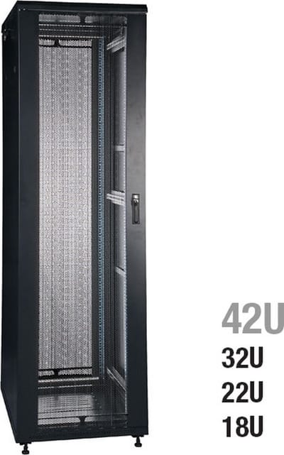 Showgear RCA-FSM-18 18U Netwerkkast met gaasdeur