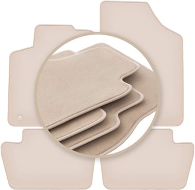 PREMIUM beige matten voor: Citroen C4 I coupé, hatchback 2004-2010