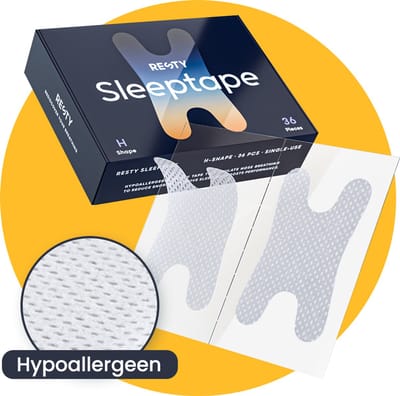 Resty® H-Shape Mondtape - Slaaptape - Extra Zacht - Anti Snurk - 36 Stuks