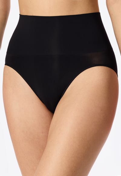 Rio-slip met hoge taille, naadloos, jersey, zwart - Seamless Contouring 3XL