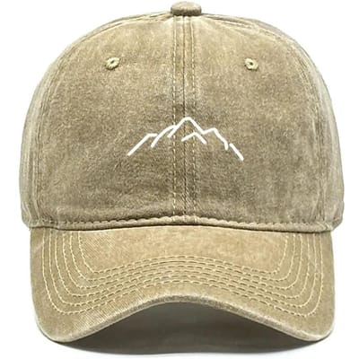 Bergtop Print Verstelbare Baseballpetten Bergketen Papa Hoed Casual Snapback Baseballpet Ideale Keuze Voor Buiten Adjustable gray