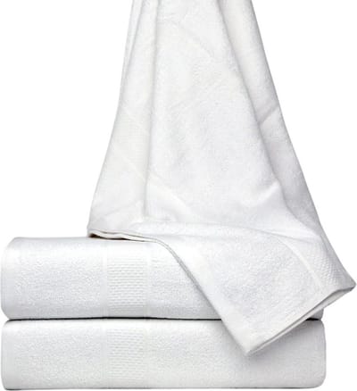Homéé® Bamboe badlakens - set van 3 stuks - Wit - 70x130cm