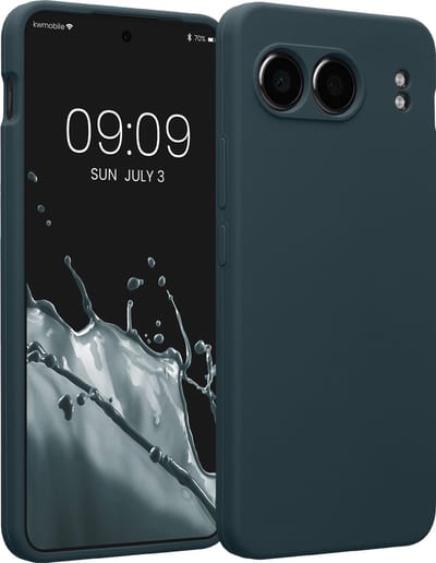 kwmobile telefoonhoesje geschikt voor OnePlus Nord 4 5G - TPU backcover met siliconen coating - Smartphone case in leisteen