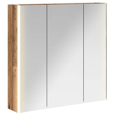 vidaXL - Badkamerspiegelkast - Oudhout - 73.5 - x - 15.5 - x - 70 - cm - Bewerkt - hout