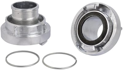 Garronda 2-delige set Storz snelkoppeling 2 inch 52 mm - aluminium slangkoppeling voor brandslangen & drukslangen - compatibel met Storz 52-C systeem