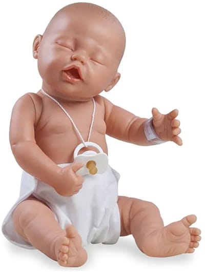 The Doll Factory babypop 45 cm meisje Mila slaapt - UNI