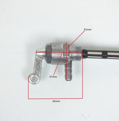 originele brandstoftankklep voor piaggio bromfiets 50 ciao 1988 257073 / m7e3t nieuw
