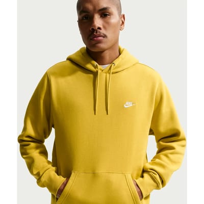 Nike Sweater Heren Club BB Geel - Maat XL