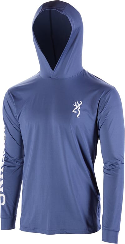 Browning T-Shirt - Lange Mouwen, Capuchon - Heren - Teamspirit Blauw - S