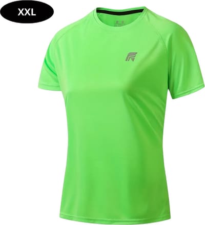Livano Sportshirt Dames - Sport - Fitness - Compressie Shirt - Corrigerend Hemd - Sportkleding - Vrouwen - Groen - XXL