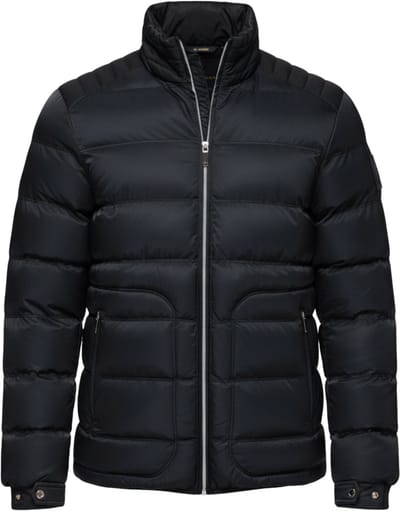 OMBRE Jas - Lange Mouw - Rits - Effen Zwart S