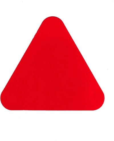 Haaientanden (20 stuks) - Rood 130 x 116 mm Anti-slip-vloersticker