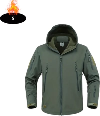 Livano Windjas Heren - Parka - Lente & Herfst - Jas - Volwassen - Windjack - Windbreaker - Outdoor - Legergroen - S