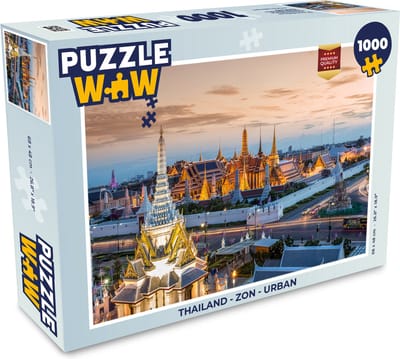 Puzzel Thailand - Zon - Urban - Legpuzzel - Puzzel 1000 stukjes volwassenen