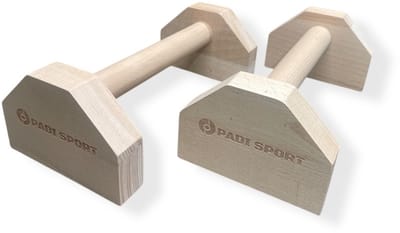 Padisport - Parallettes - Dip Bars - Calisthenics - Handstand Steunen - Parallettes Houten Grip - Anti Slip - Dip Bars