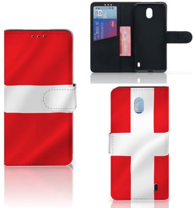 Nokia 1 Plus Bookstyle Case Denemarken