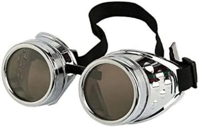 Vintage Steampunk Duikbril met Koperen Details voor Cosplay en Gothic Looks