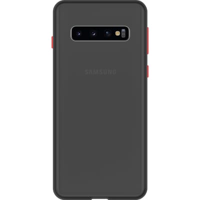 Samsung Galaxy S10 Plus Back Cover - Zwart/Transparant
