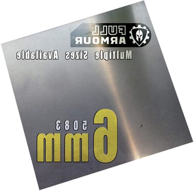 6mm Aluminium Plaat - 5083 200mm x 200mm (20cm x 20cm)