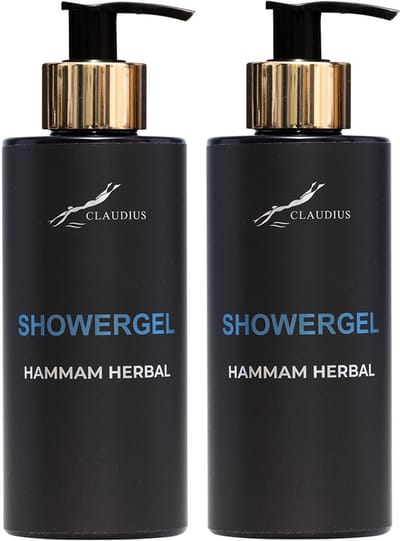 Showergel Hammam Herbal 300 ml - gouden pomp - 2 stuks