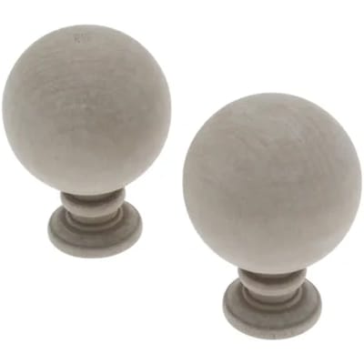 Decomode Eindknop Gordijnroede Bol Klei 28mm 2st
