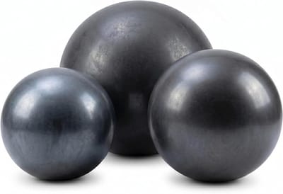 Decoratieve Tuinballen - Keramische Bollen - Tuindecoratie - Vorstbestendig - Set van 3 - Antraciet