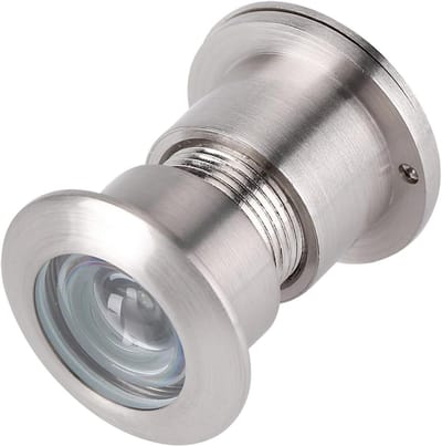 Deurspion met privacy - Kijkgaatje deurbel - Bezoekers controleren - Robuuste inkijkbescherming - 35-60 mm deurdikte - Geborsteld chroom