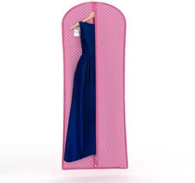Ademende Kledingbeschermhoes 152 cm Roze Wit Gestippeld