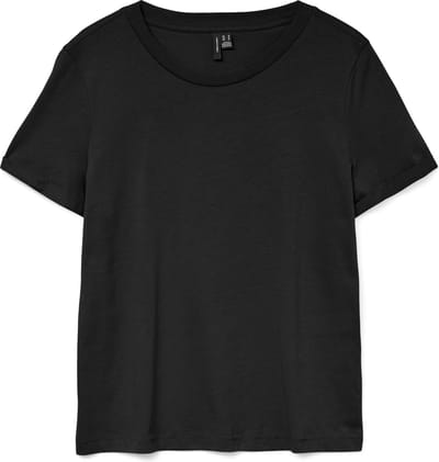 Vero Moda T-shirt Vmpaula S/s T-shirt Ga Noos 10243889 Black Dames Maat - XXL