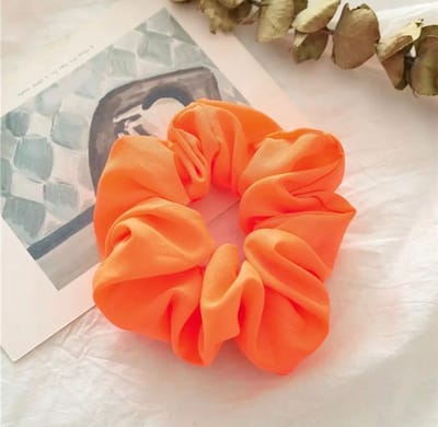 Akyol - oranje scrunchie - ek haarband - ek hoofdband - halloween - Haarelastiek - haar elastiek oranje - Koningsdag - koning - Haaraccessoires - koningsdag haar elastiek - oranje elastiek - oranje elastiek voor haar - oranje accesoires
