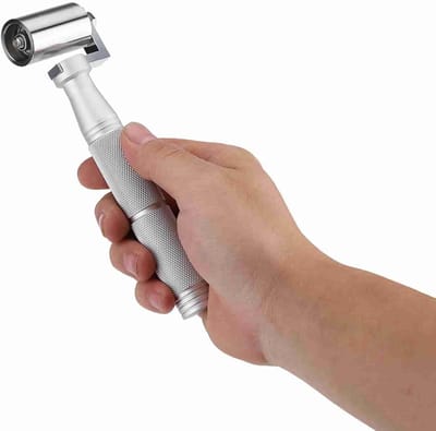 Allecto- Vlakke hand-verfroller gereedschap - 40 mm platte drukplaat - Roestvrij staal - Verfklus - Geschikt voor de klusser - Wit terminate behang - Schildersgereedschap met handvat - Maat L