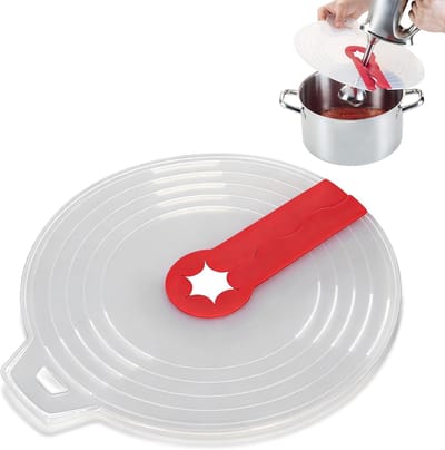 Oneay 2-delige spatbescherming voor mixer, spatbescherming voor mixerkop, siliconen spatbescherming voor handmixer, deksel voor mengkom van eierklopper, keuken