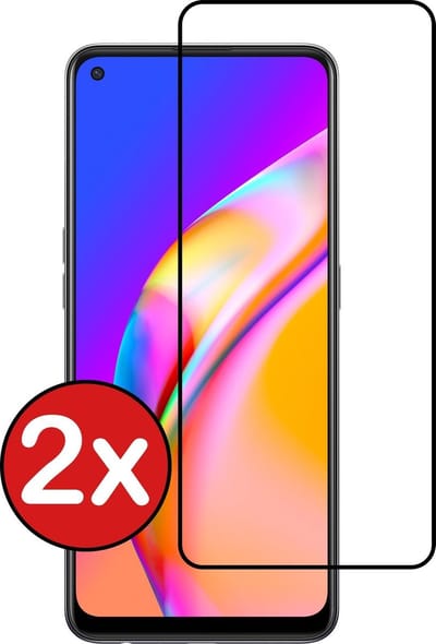 Screenprotector - 2 Stuks - Geschikt voor OPPO A94 - Full Cover - Beschermglas - Gehard Glas - Tempered Glass - Screen Protector