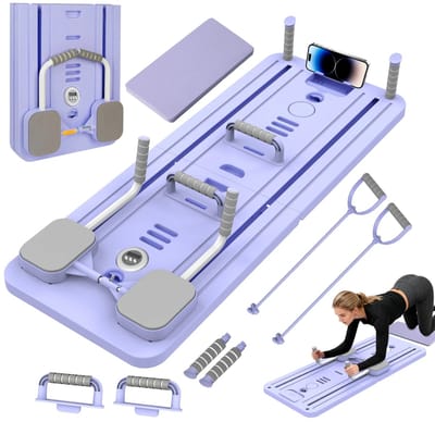 D&A Pilates - Pilates board - Yoga - Pilates set - Buikspiertrainingsbord - Trainingsbord voor het hele lichaam - Paars
