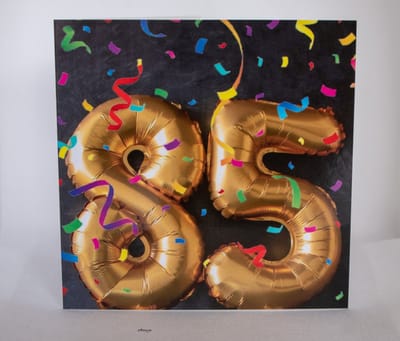 Gefeliciteerd wenskaart (a6) – 85 jaar verjaardagskaart | Kleintje Fotografie