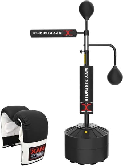 Vrijstaande Bokszak - Speedball Bokszak - Thuis Trainen - 3-in-1 Trainingscenter - 160-230 cm - 3D Speedball