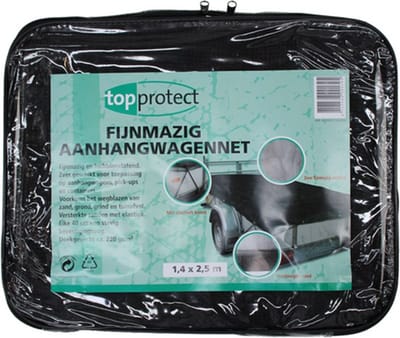 Groen fijnmazig aanhangwagennet 200x350cm