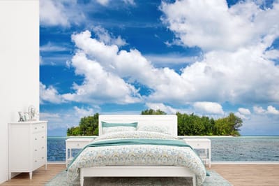 Behang - Fotobehang Eiland - Zomer - Tropisch - Breedte 420 cm x hoogte 280 cm