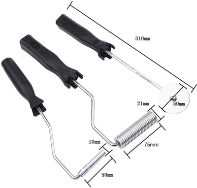 Dailygoods- Lamineerrol Kit - Aluminiumlegering - Duurzaam - 3 Stuks - Verbetering Sterkte - Vlakheid Glasstaal - Roller