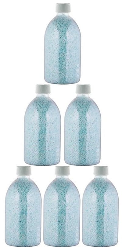 Badkaviaar Hamam - 400 gram - Fles met witte dop - set van 6 stuks - bad parels voor in bad