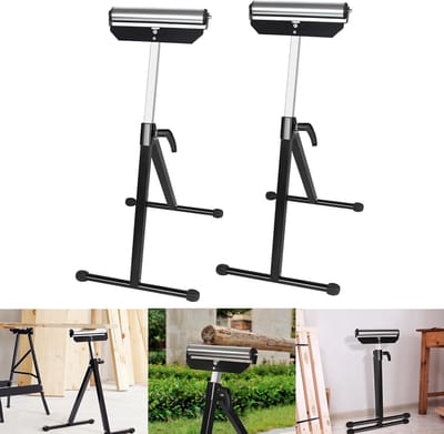 Verstelbare Rolbokken Set - 2 Stuks, Klapbok Tot 60 Kg, Werkbok Met Antislip Voetjes